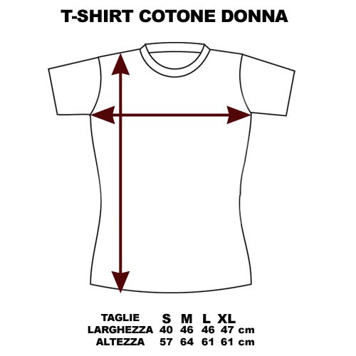 T-shirt donna misure