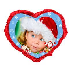 Cuscino Cuore frappa con foto