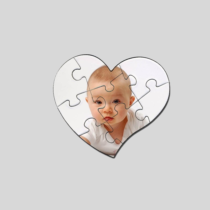 Puzzle cuore piccolo con 8 pezzi