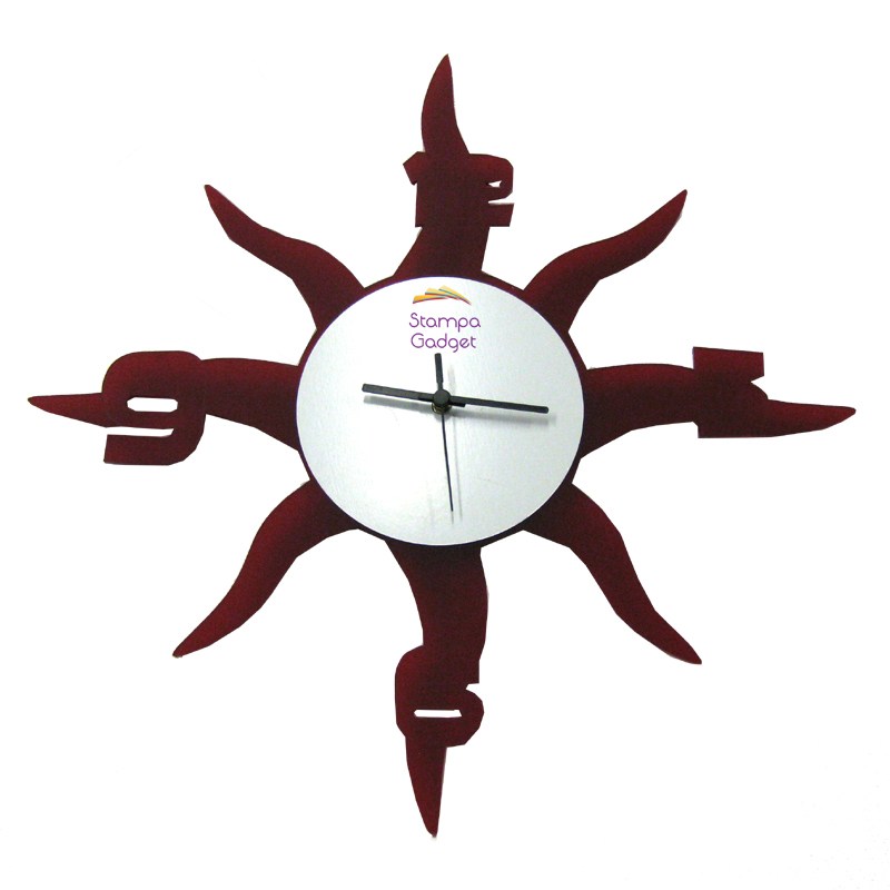 Orologio sole  bordeaux con foto